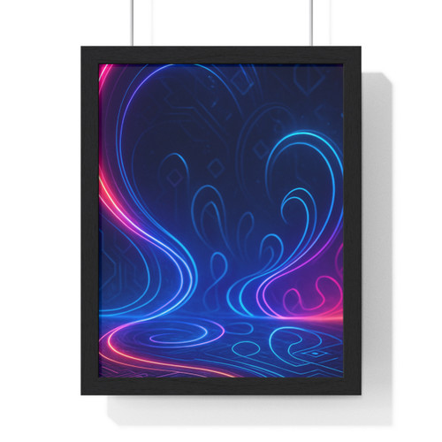 Digital Dreamscape - Vertical Framed Poster