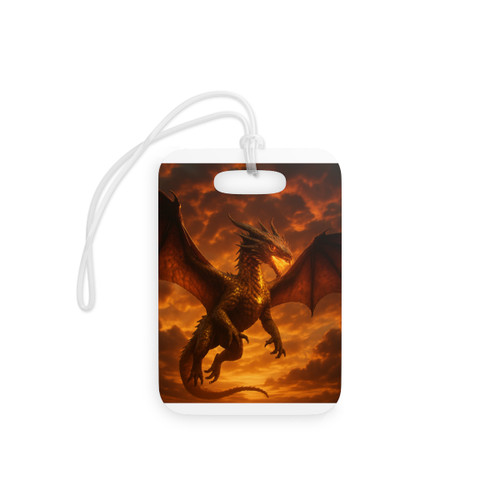 Golden Ember Serpent - Luggage Tags
