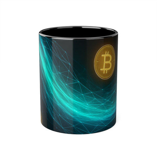 Digital Currency Wave - Accent Mugs, 11oz