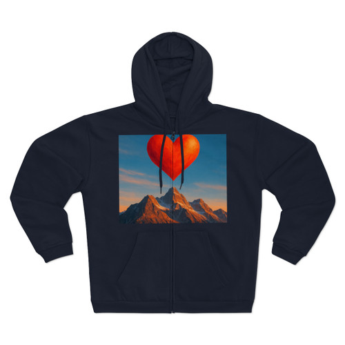 Brave Heart Rising - Unisex Hooded Zip Sweatshirt Brave Heart Rising - Unisex Hooded Zip Sweatshirt