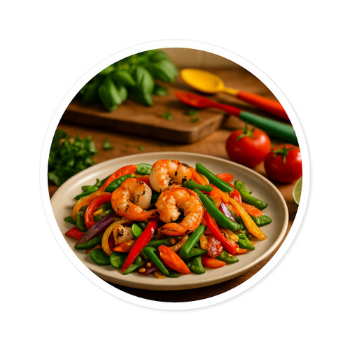 Flavorful Journeys - Round Stickers, Indoor\Outdoor