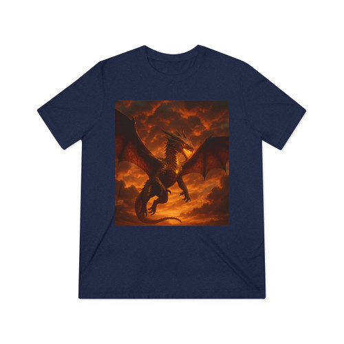 Golden Ember Serpent - Unisex Triblend Tee