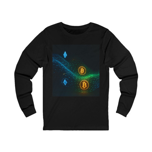 Digital Currency Wave - Unisex Jersey Long Sleeve Tee Digital Currency Wave - Unisex Jersey Long Sleeve Tee