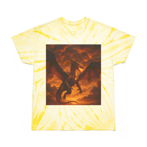 Golden Ember Serpent - Tie-Dye Tee, Cyclone Golden Ember Serpent - Tie-Dye Tee, Cyclone