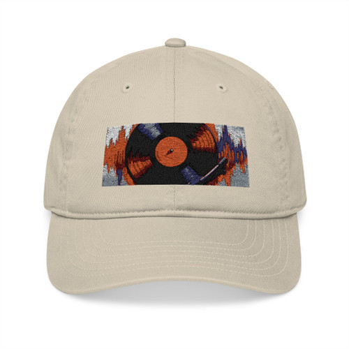 Groovy Vinyl Escape - Organic Baseball Cap (Embroidery) Groovy Vinyl Escape - Organic Baseball Cap (Embroidery)