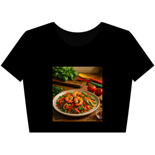 Flavorful Journeys - Women’s Poly-Cotton Crop Tee