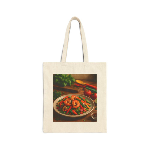 Flavorful Journeys - Cotton Canvas Tote Bag Flavorful Journeys - Cotton Canvas Tote Bag