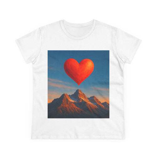 Brave Heart Rising - Women's Midweight Cotton Tee Brave Heart Rising - Women's Midweight Cotton Tee