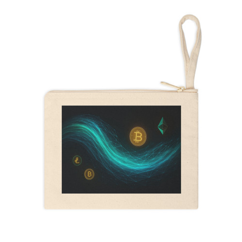 Digital Currency Wave - Accessory Zipper Pouch Digital Currency Wave - Accessory Zipper Pouch