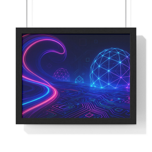 Digital Dreamscape - Horizontal Framed Poster