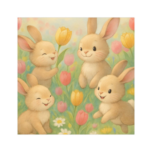 Bunny Blossom Parade - Car Magnets