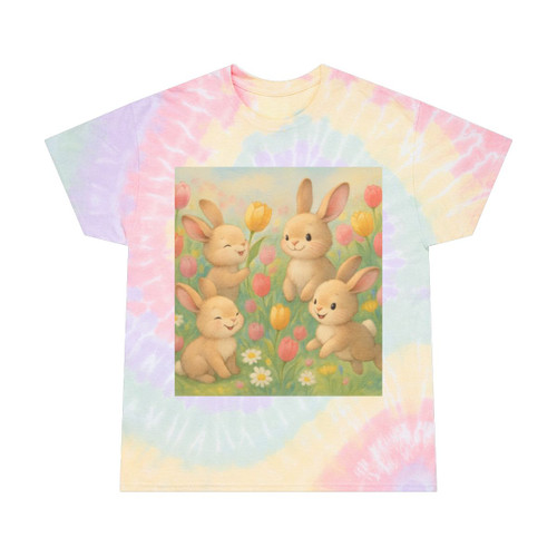 Bunny Blossom Parade - Tie-Dye Tee, Spiral Bunny Blossom Parade - Tie-Dye Tee, Spiral