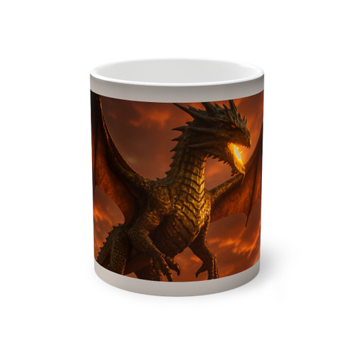 Golden Ember Serpent - Color-Changing Mug, 11oz