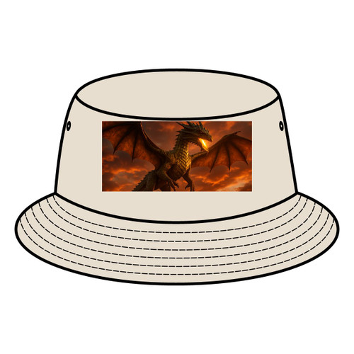 Golden Ember Serpent - Bucket Hat