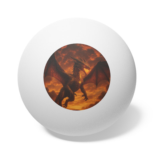 Golden Ember Serpent - Ping Pong Balls, 6 pcs