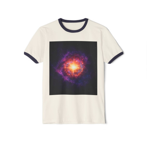 Celestial Symphony - Unisex Cotton Ringer T-Shirt