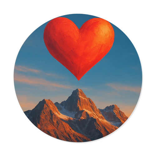 Brave Heart Rising - Round Vinyl Stickers