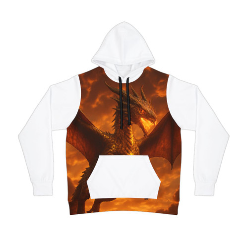 Golden Ember Serpent - Athletic Hoodie (AOP) Golden Ember Serpent - Athletic Hoodie (AOP)