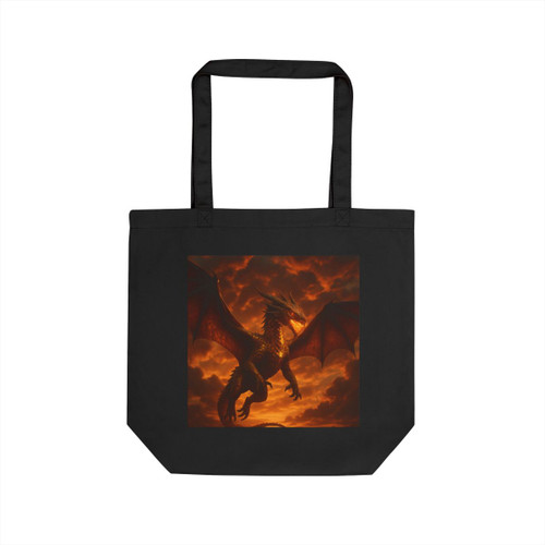 Golden Ember Serpent - Eco Tote Bag Golden Ember Serpent - Eco Tote Bag