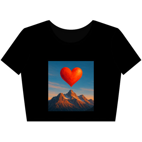 Brave Heart Rising - Women’s Poly-Cotton Crop Tee Brave Heart Rising - Women’s Poly-Cotton Crop Tee