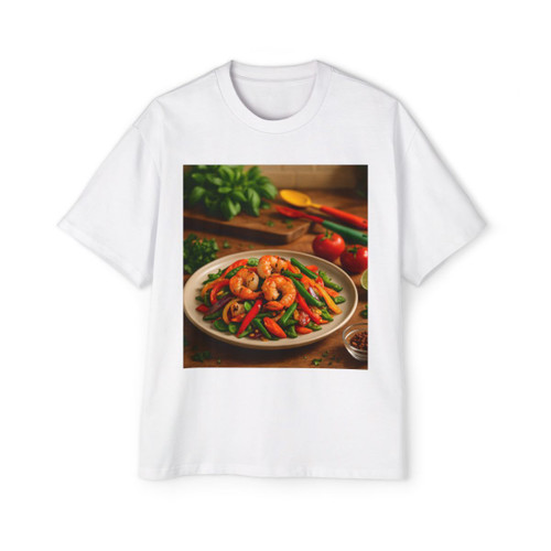 Flavorful Journeys - Men's Heavy Oversized Tee Flavorful Journeys - Men's Heavy Oversized Tee
