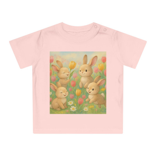 Bunny Blossom Parade - Baby T-Shirt Bunny Blossom Parade - Baby T-Shirt