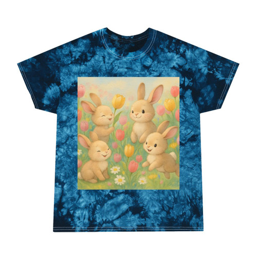 Bunny Blossom Parade - Tie-Dye Tee, Crystal Bunny Blossom Parade - Tie-Dye Tee, Crystal