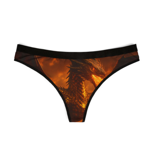 Golden Ember Serpent - Women's Thongs (AOP)