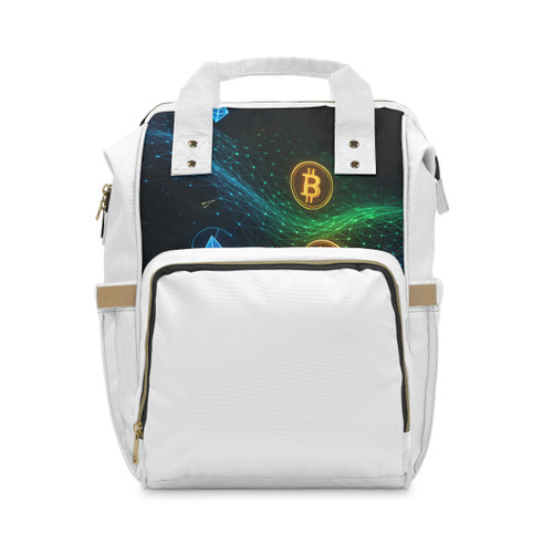 Digital Currency Wave - Multifunctional Diaper Backpack
