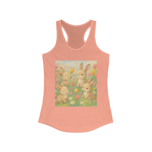Bunny Blossom Parade - Women's Ideal Racerback Tank