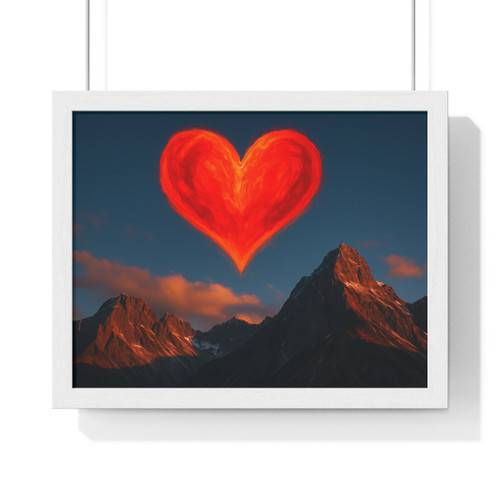 Brave Heart Rising - Horizontal Framed Poster