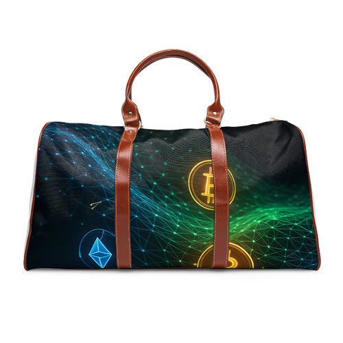 Digital Currency Wave - Waterproof Travel Bag