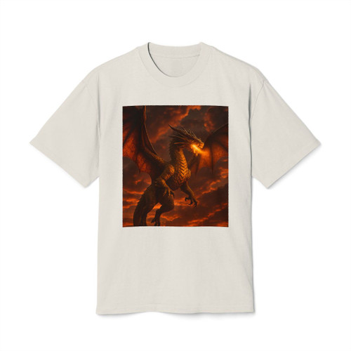 Golden Ember Serpent - Unisex Heavy Faded Tee Golden Ember Serpent - Unisex Heavy Faded Tee