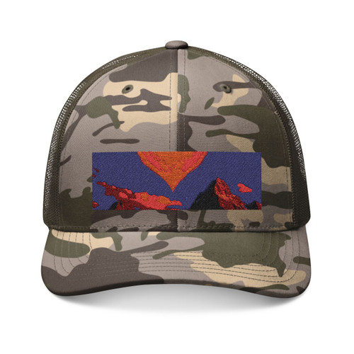 Brave Heart Rising - Camouflage Trucker Hat (Embroidery)