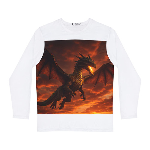Golden Ember Serpent - Men's Long Sleeve Shirt (AOP) Golden Ember Serpent - Men's Long Sleeve Shirt (AOP)