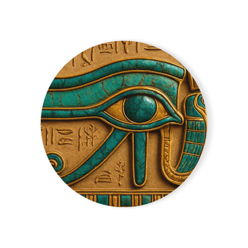 Mystical Eye of Horus - Cork Back Coaster