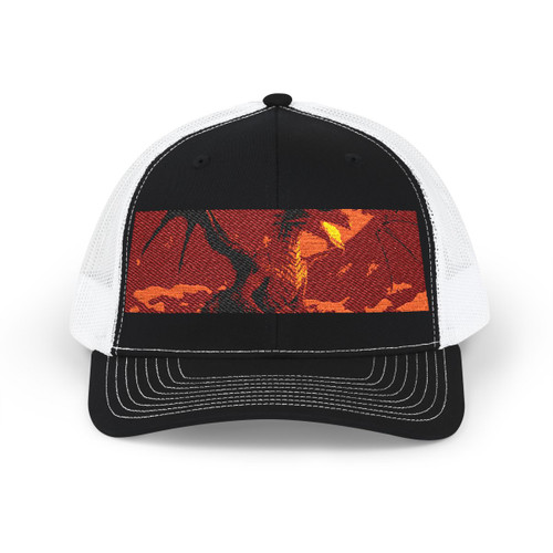 Golden Ember Serpent - Snapback Trucker Cap (Embroidery) Golden Ember Serpent - Snapback Trucker Cap (Embroidery)