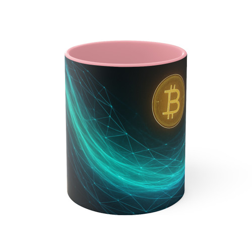 Digital Currency Wave - Accent Mugs