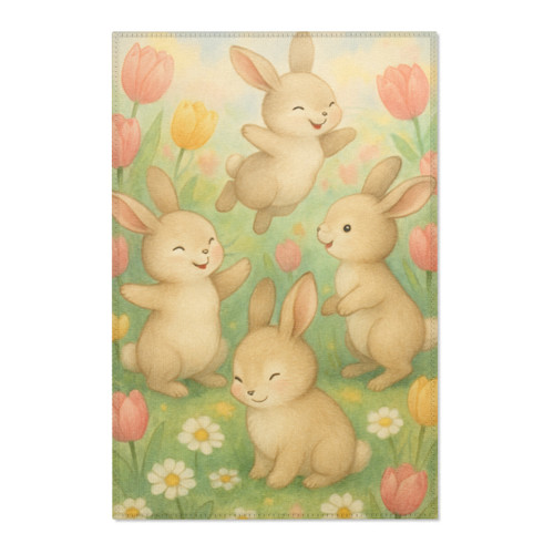 Bunny Blossom Parade - Area Rugs 