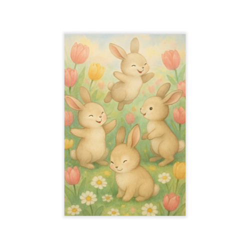 Bunny Blossom Parade - Wall Decals