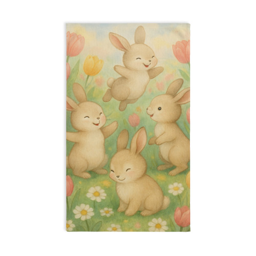 Bunny Blossom Parade - Hand Towel