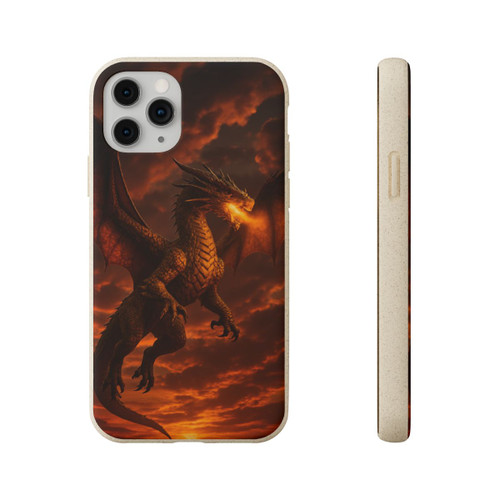 Golden Ember Serpent - Biodegradable Cases