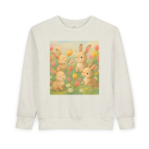 Bunny Blossom Parade - Toddler Sweatshirt
