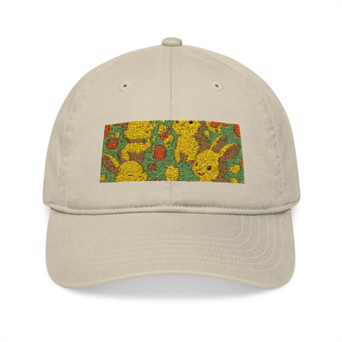 Bunny Blossom Parade - Organic Baseball Cap (Embroidery)