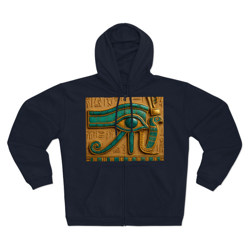 Mystical Eye of Horus - Unisex Hooded Zip Sweatshirt Mystical Eye of Horus - Unisex Hooded Zip Sweatshirt