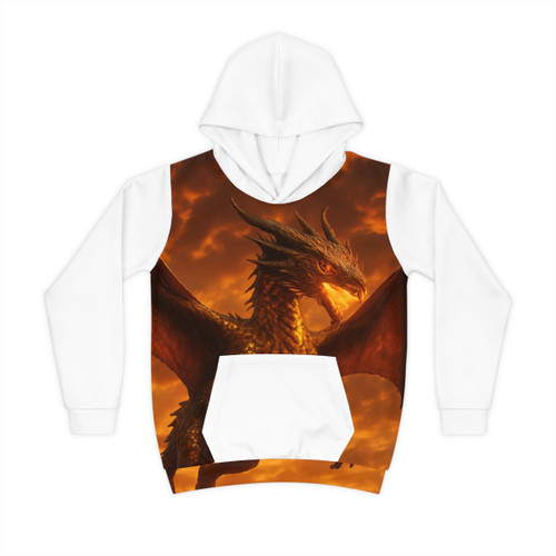 Golden Ember Serpent - Children's Hoodie (AOP) Golden Ember Serpent - Children's Hoodie (AOP)