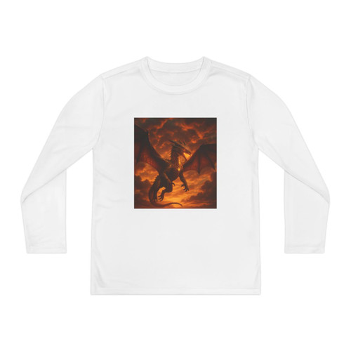 Golden Ember Serpent - Youth Long Sleeve Competitor Tee Golden Ember Serpent - Youth Long Sleeve Competitor Tee