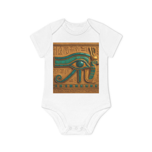 Mystical Eye of Horus - Baby Organic Short Sleeve Bodysuit Mystical Eye of Horus - Baby Organic Short Sleeve Bodysuit