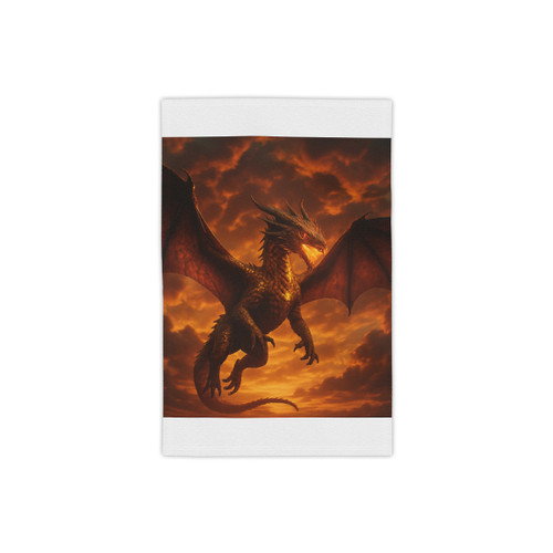 Golden Ember Serpent - Beach Towels