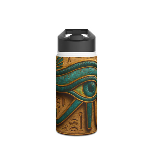 Mystical Eye of Horus - Stainless Steel Water Bottle, Standard Lid